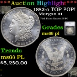 ***Auction Highlight*** 1882-o Morgan Dollar TOP POP! $1 Graded ms66 pl By SEGS (fc)