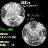 1881-s Morgan Dollar $1 Graded ms66+
