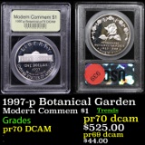 Proof 1997-p Botanical Garden Modern Commem Dollar $1 Graded GEM++ Proof Deep Cameo by USCG