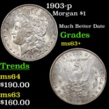 1903-p Morgan Dollar $1 Grades Select+ Unc