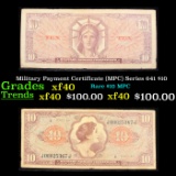 Military Payment Certificate (MPC) Series 641 $10 Grades xf