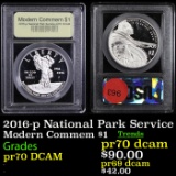 Proof 2016-p National Park Service Modern Commem Dollar $1 Graded GEM++ Proof Deep Cameo by USCG