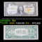 1935A $1 Silver Certificate North Africa, Signatures of Julian & Morgenthau Grades f+