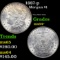 1887-p Morgan Dollar $1 Grades Choice+ Unc