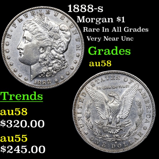 1888-s Morgan Dollar $1 Grades Choice AU/BU Slider