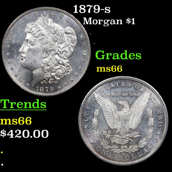 1879-s Morgan Dollar $1 Grades GEM+ Unc