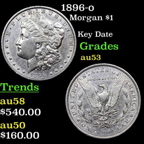 1896-o Morgan Dollar $1 Grades Select AU