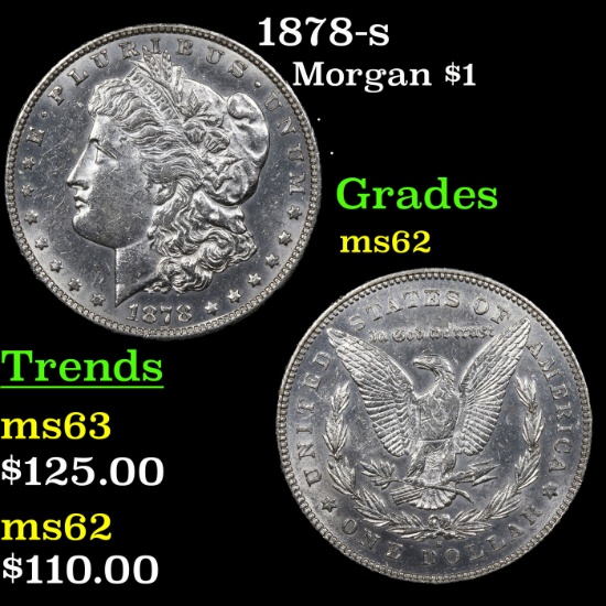 1878-s Morgan Dollar $1 Grades Select Unc