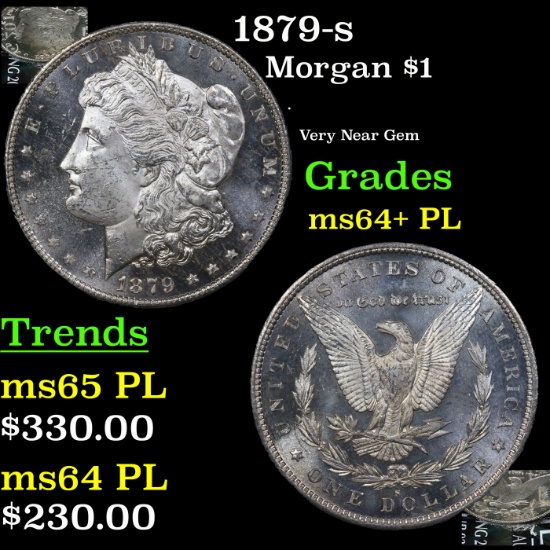 1879-s Morgan Dollar $1 Grades Choice Unc+ PL