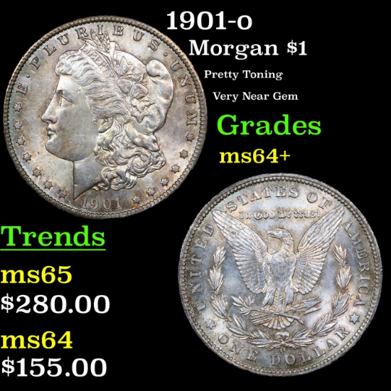 1901-o Morgan Dollar $1 Grades Choice+ Unc