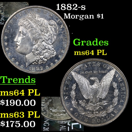 1882-s Morgan Dollar $1 Grades Choice Unc PL