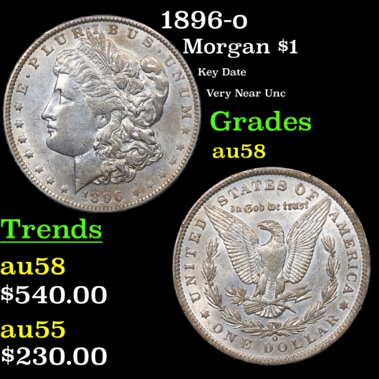 1896-o Morgan Dollar $1 Grades Choice AU/BU Slider