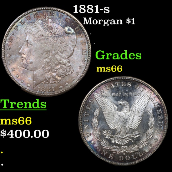 1881-s Morgan Dollar $1 Grades GEM+ Unc