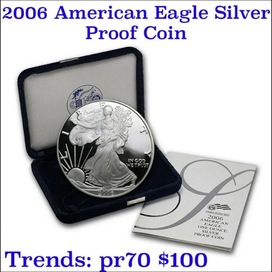 2006 Proof American Silver Eagle 1 oz coin