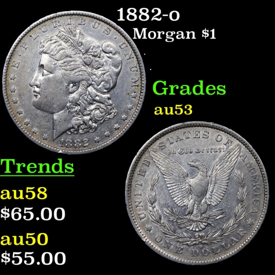 1882-o Morgan Dollar $1 Grades Select AU