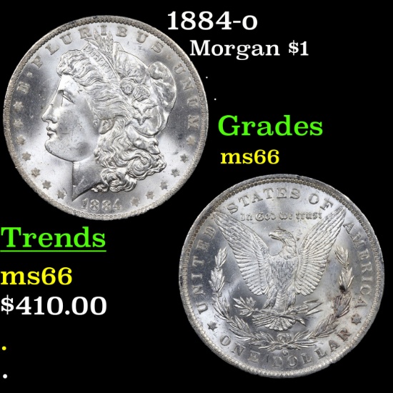 1884-o Morgan Dollar $1 Grades GEM+ Unc