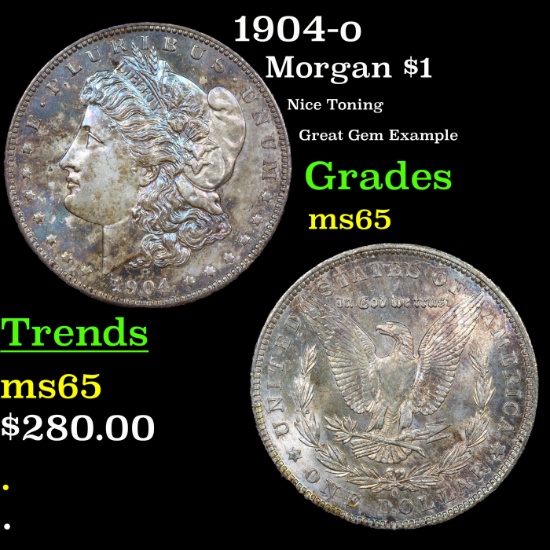 1904-o Morgan Dollar $1 Grades GEM Unc