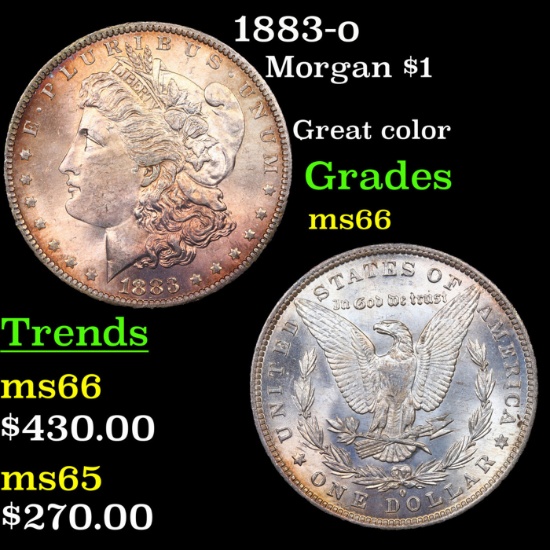 1883-o Morgan Dollar $1 Grades GEM+ Unc
