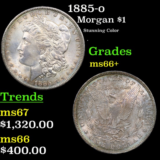 1885-o Morgan Dollar $1 Grades GEM++ Unc