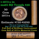 Shotgun Lincoln 1c roll, 1973-s 50 pcs Brandt Wrapper
