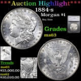 ***Auction Highlight*** 1884-s Morgan Dollar $1 Graded ms63 By SEGS (fc)