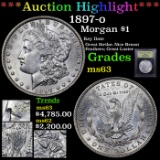 ***Auction Highlight*** 1897-o Morgan Dollar $1 Graded Select Unc By USCG (fc)
