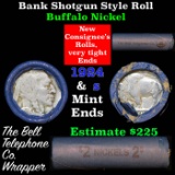 Buffalo Nickel Shotgun Roll in Old Bell Telephone Bank Wrapper 1924 & s Mint Ends