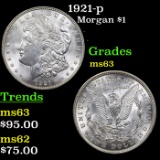 1921-p Morgan Dollar $1 Grades Select Unc