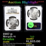 ***Auction Highlight*** NGC 1887-p Morgan Dollar $1 Graded ms66 BY NGC (fc)