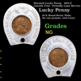 Encased Lucky Penny - 1951-d Lincoln Cent - Friendly Loan Service