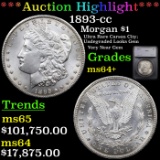 ***Auction Highlight*** 1893-cc Morgan Dollar $1 Graded ms64+ By SEGS (fc)