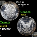 1881-s Morgan Dollar $1 Grades GEM+ Unc