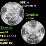 1881-s Morgan Dollar $1 Grades GEM++ Unc