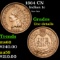 1864 CN Indian Cent 1c Grades Unc Details