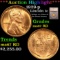 ***Auction Highlight*** 1929-p Lincoln Cent 1c Graded ms67 RD by SEGS (fc)