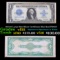 1923 $1 Large Size Silver Certificate Blue Seal FR#237 Grades vf+