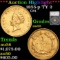 ***Auction Highlight*** 1855-p Gold Dollar TY 2 $1 Graded au55 by SEGS (fc)