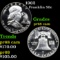 Proof 1962 Franklin Half Dollar 50c Grades GEM++ Proof Cameo