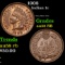 1908 Indian Cent 1c Grades Choice AU/BU Slider RB