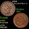 1856 Braided Hair Large Cent 1c Grades xf+