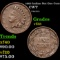 1863 Indian Civil War Token Not One Cent 1c Grades vf++