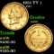 1851 Gold Dollar TY 1 $1 Grades Choice AU
