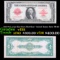 1923 $1 Large Size Rare Red Seal  United States Note FR-40 Grades vf++