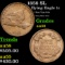 1858 SL Flying Eagle Cent 1c grades Choice Au/Bu Slider