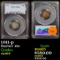 PCGS 1911-p Barber Dime 10c Graded ms64 by PCGS