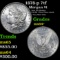 1878-p 7tf Morgan Dollar $1 Grades Choice+ Unc
