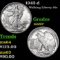 1943-d Walking Liberty Half Dollar 50c Grades Select+ Unc