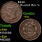 1842 Braided Hair Large Cent 1c Grades vf+