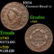 1834 Coronet Head Large Cent 1c Grades vf+