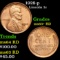 1928-p Lincoln Cent 1c Grades Select+ Unc RD